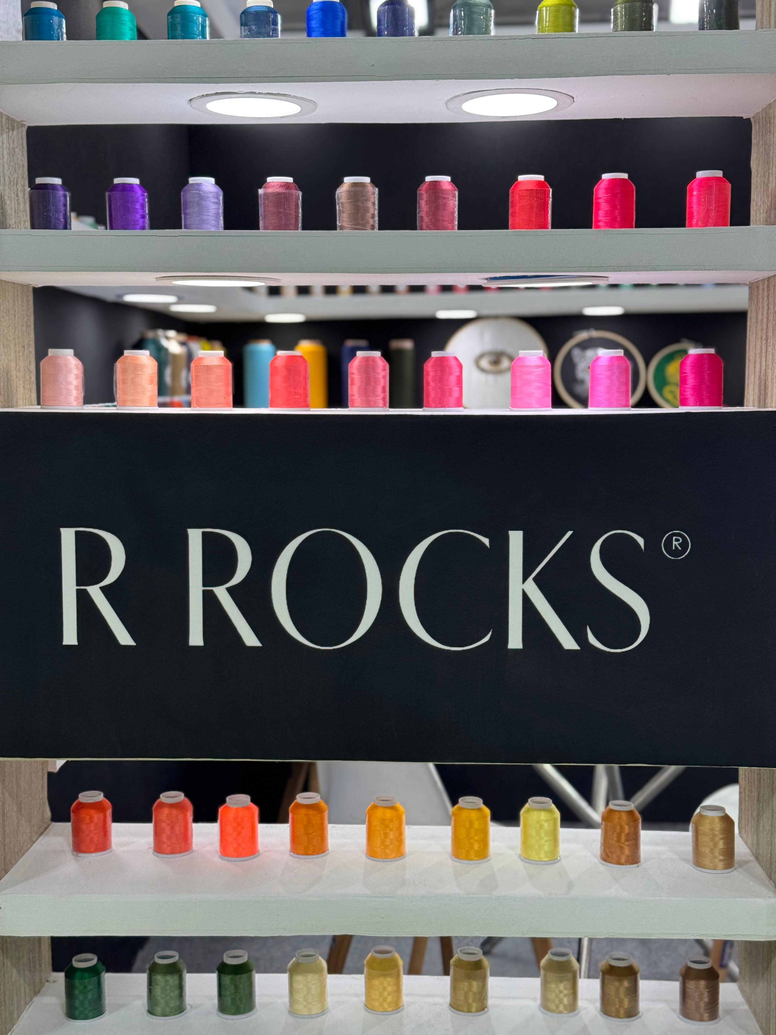 Colorful Embroidery Threads Display